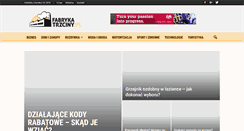 Desktop Screenshot of fabrykatrzciny.pl